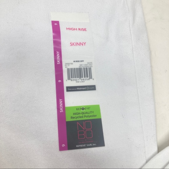 No Boundaries Women's White Stretch Denim Jegging Hi Rise Size 9 Ankle Pants - Picture 4 of 4